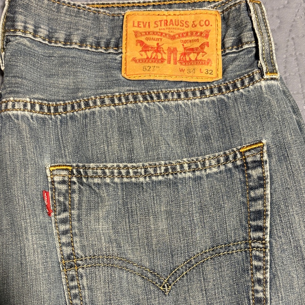 Levi's Classic Blue Jeans with Tan Label